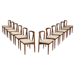 Johannes Andersen Set of Twelve Dining Chairs in Teak