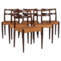 Johannes Andersen six Dining Chairs, Model Anna