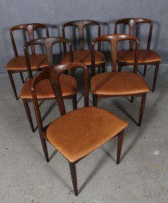 Johannes Andersen Six Dining Chairs, Model Juliane
