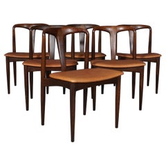 Johannes Andersen Six Dining Chairs, Model Juliane