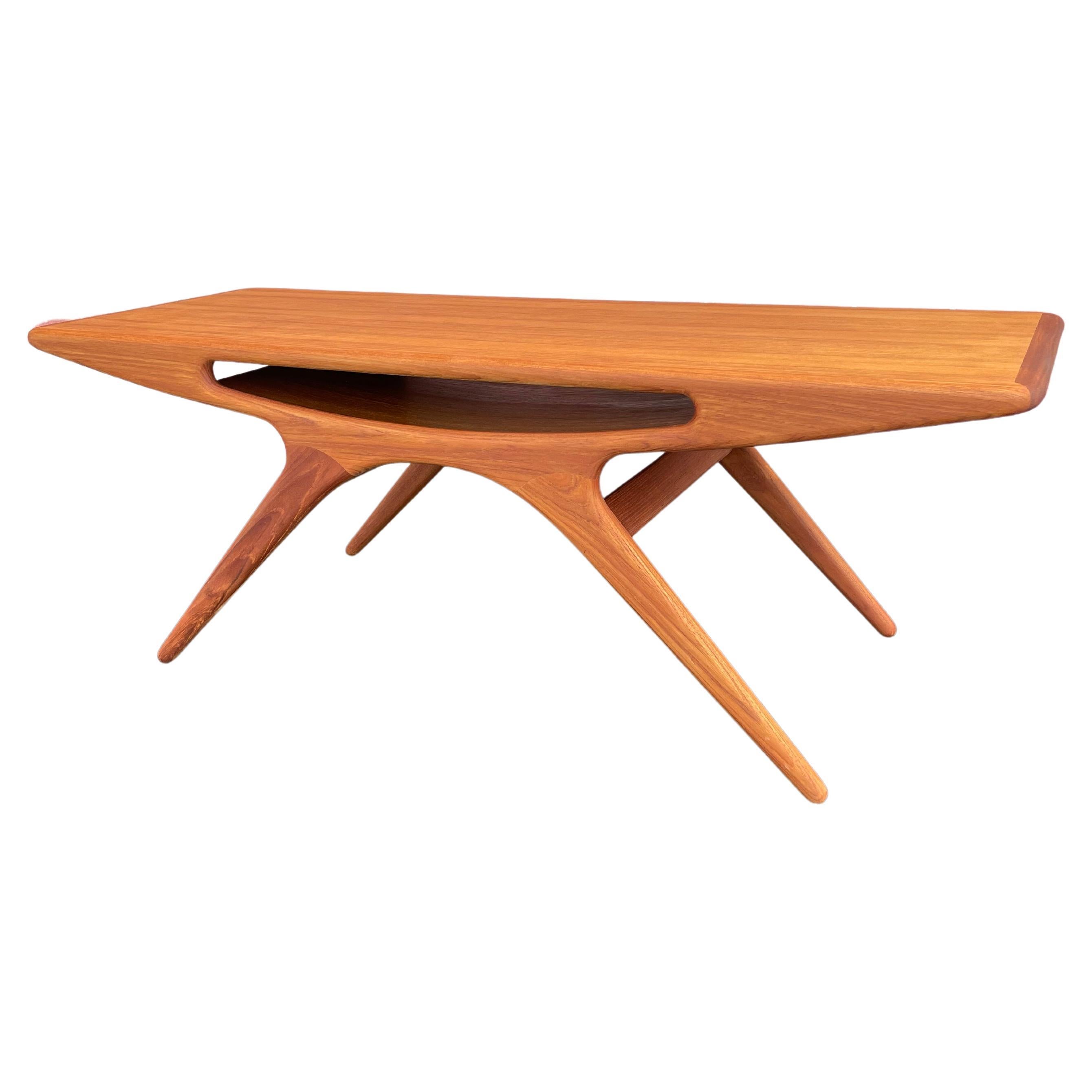 Johannes Andersen “Smile” Teak Coffee Table