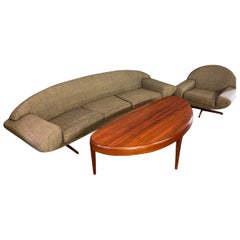 Johannes Andersen Sofa and swivel chair  Capri from Trensum