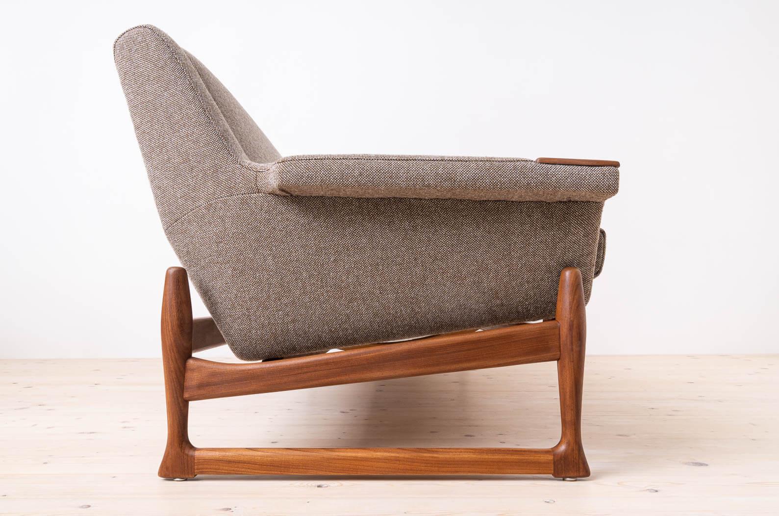 Sofá Johannes Andersen Excelente, AB Trensums Fåtöljfabrik, KVADRAT Retapizado en Excelente estado para la venta en Wrocław, Poland