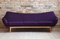 Johannes Andersen Sofa for AB Trensums Reupholstered in Kvadrat Fabric, 1950s