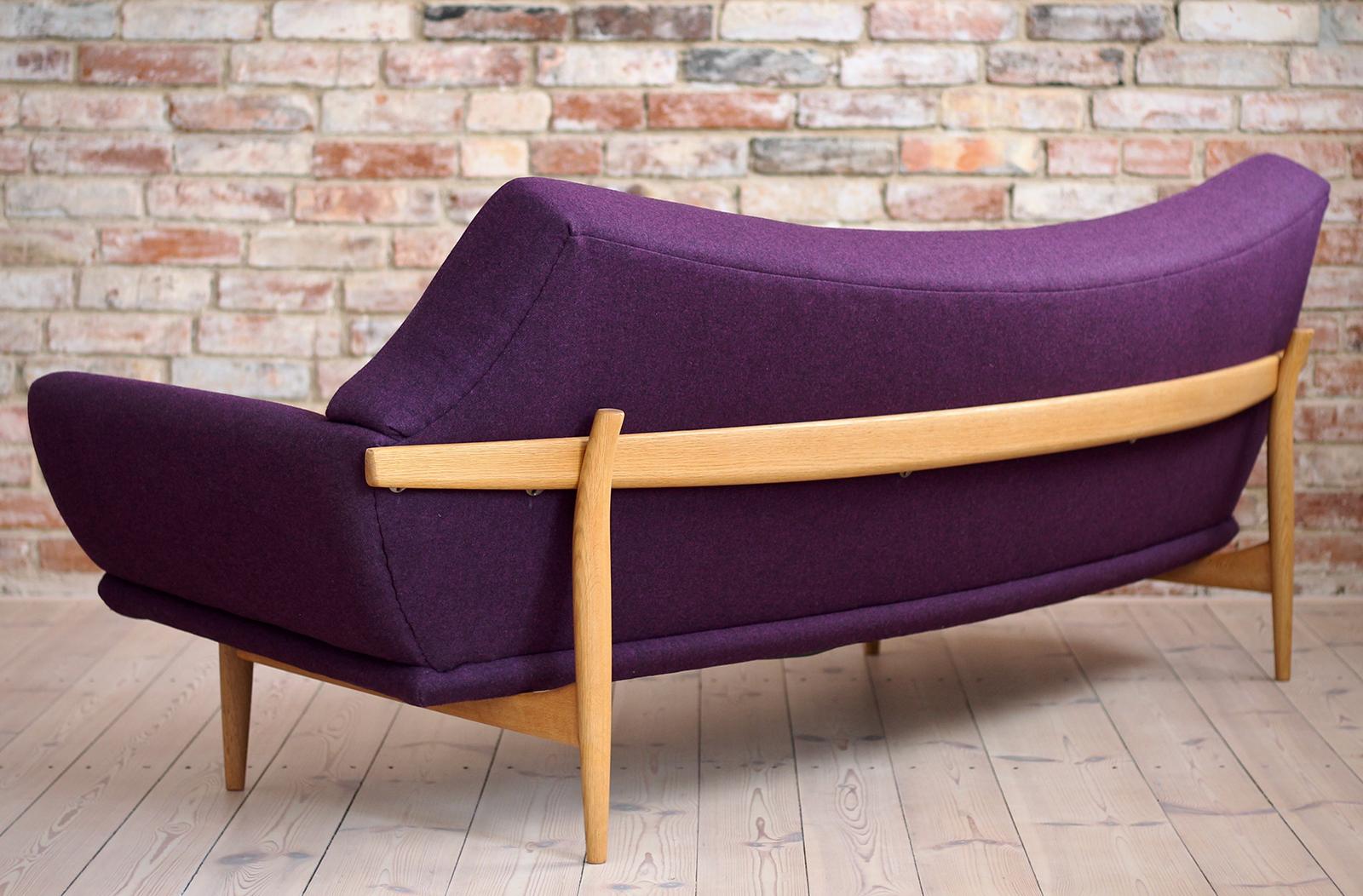 Johannes Andersen Sofa for AB Trensums Reupholstered in Kvadrat Fabric, 1950s 1