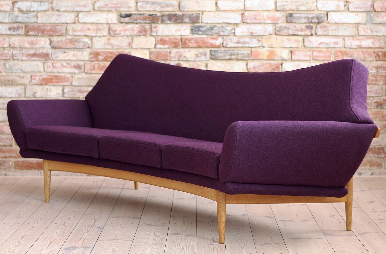 Johannes Andersen Sofa for AB Trensums Reupholstered in Kvadrat Fabric, 1950s 2