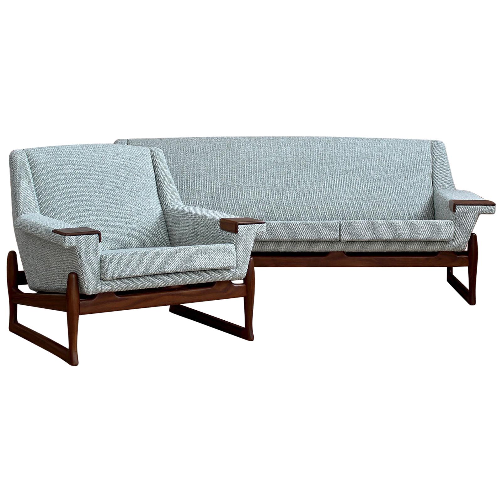 Johannes Andersen Sofa Set, AB Trensums, Mid-Century Modern, Scandinavian  Design