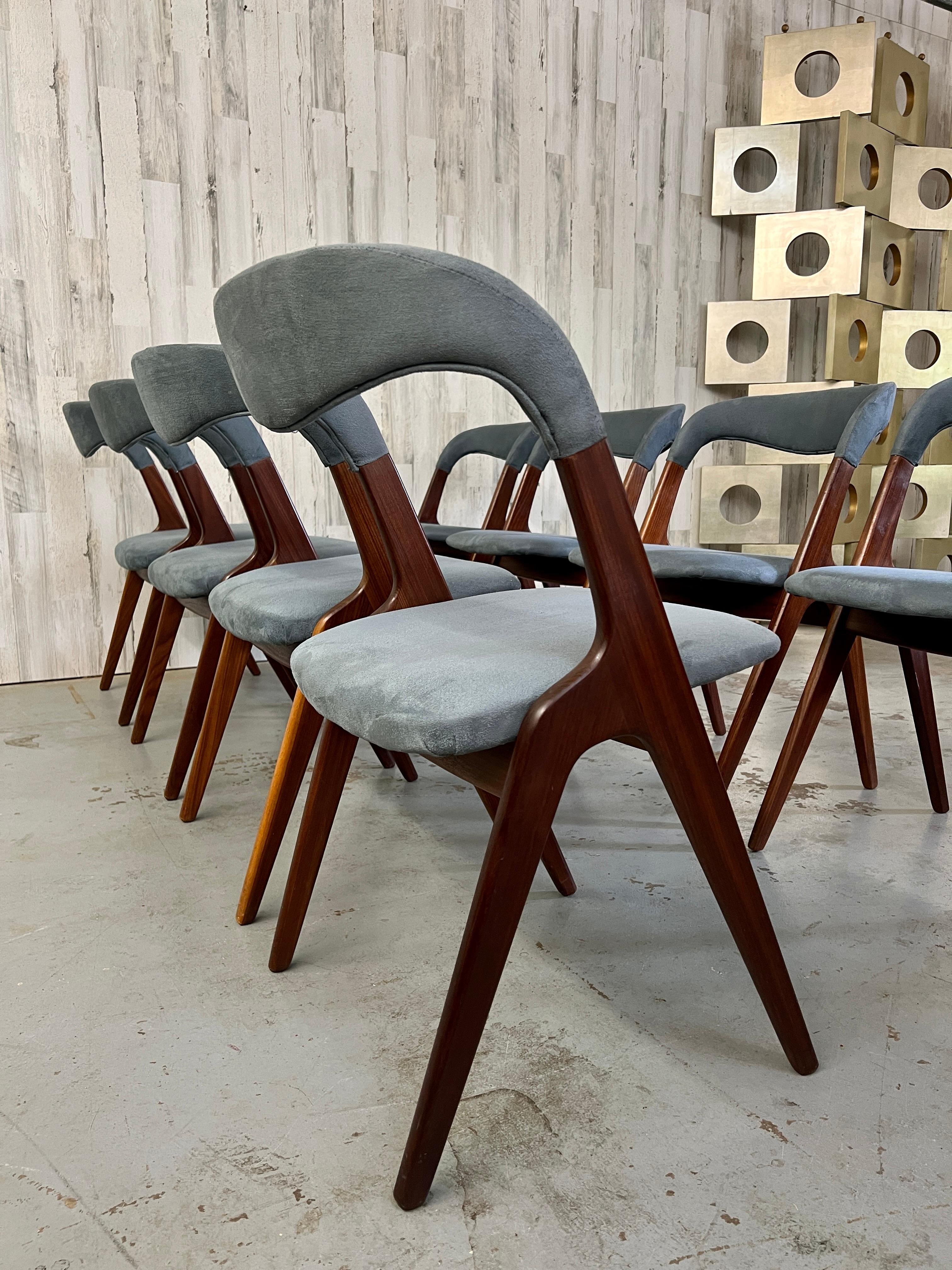  Johannes Andersen 'Sonja' Dining Chairs Set of Eight 6