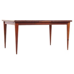 SOLD 04/29/24 Johannes Andersen Style MCM Rosewood Hidden Leaf Dining Table