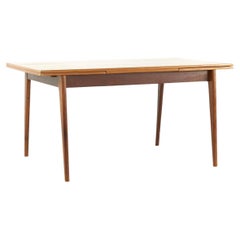 Johannes Andersen Style Mid Century Teak Hidden Leaf Dining Table