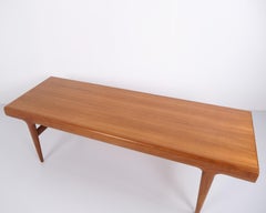 Johannes Andersen Teak Coffee Table with Built-In Drawers by Uldum Møbelfabrik