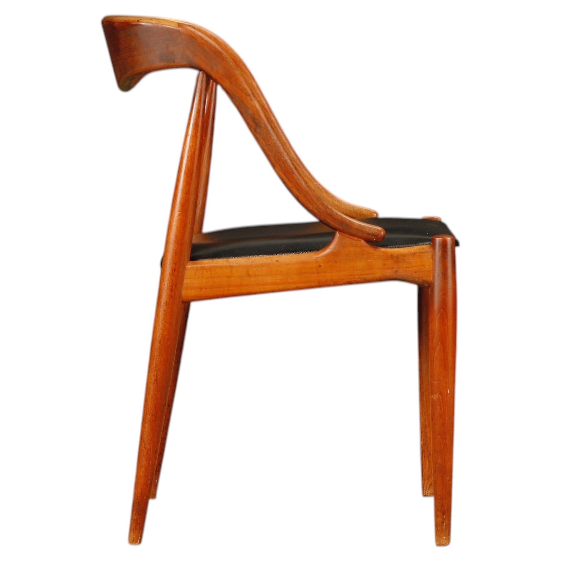 Johannes Andersen Esszimmerstuhl aus Teakholz für Uldum Møbelfabrik, Dänemark, um 1960