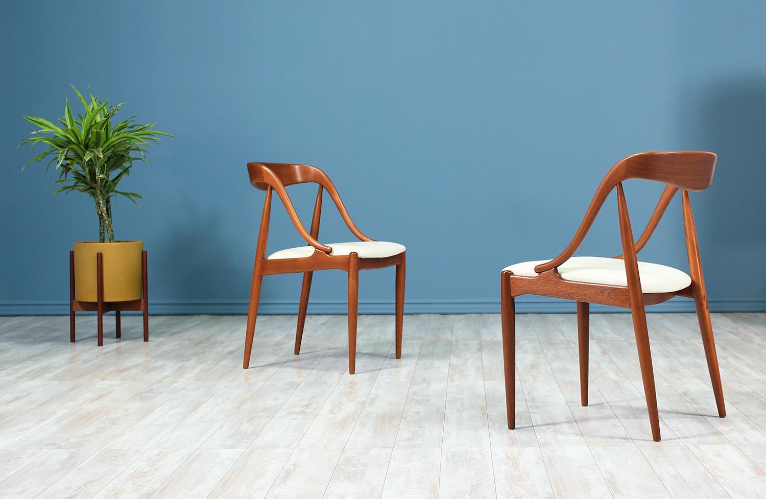 Danish Johannes Andersen Teak Dining Chairs for Moreddi