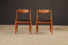 Sedie da pranzo in teak di Johannes Andersen per Uldum Møbelfabrik, Danimarca, 1960 ca.