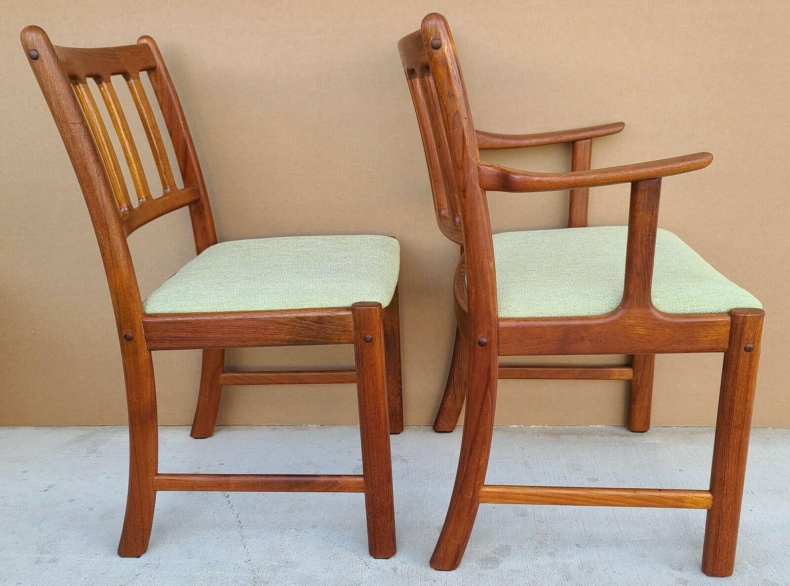 Johannes Andersen Teak Dining Chairs for Uldum Møbelfabrik, Set of 4 In Good Condition For Sale In Lake Worth, FL