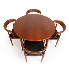 Johannes Andersen Teak Dining Table &  Model #16 Dining Chairs, 1960s