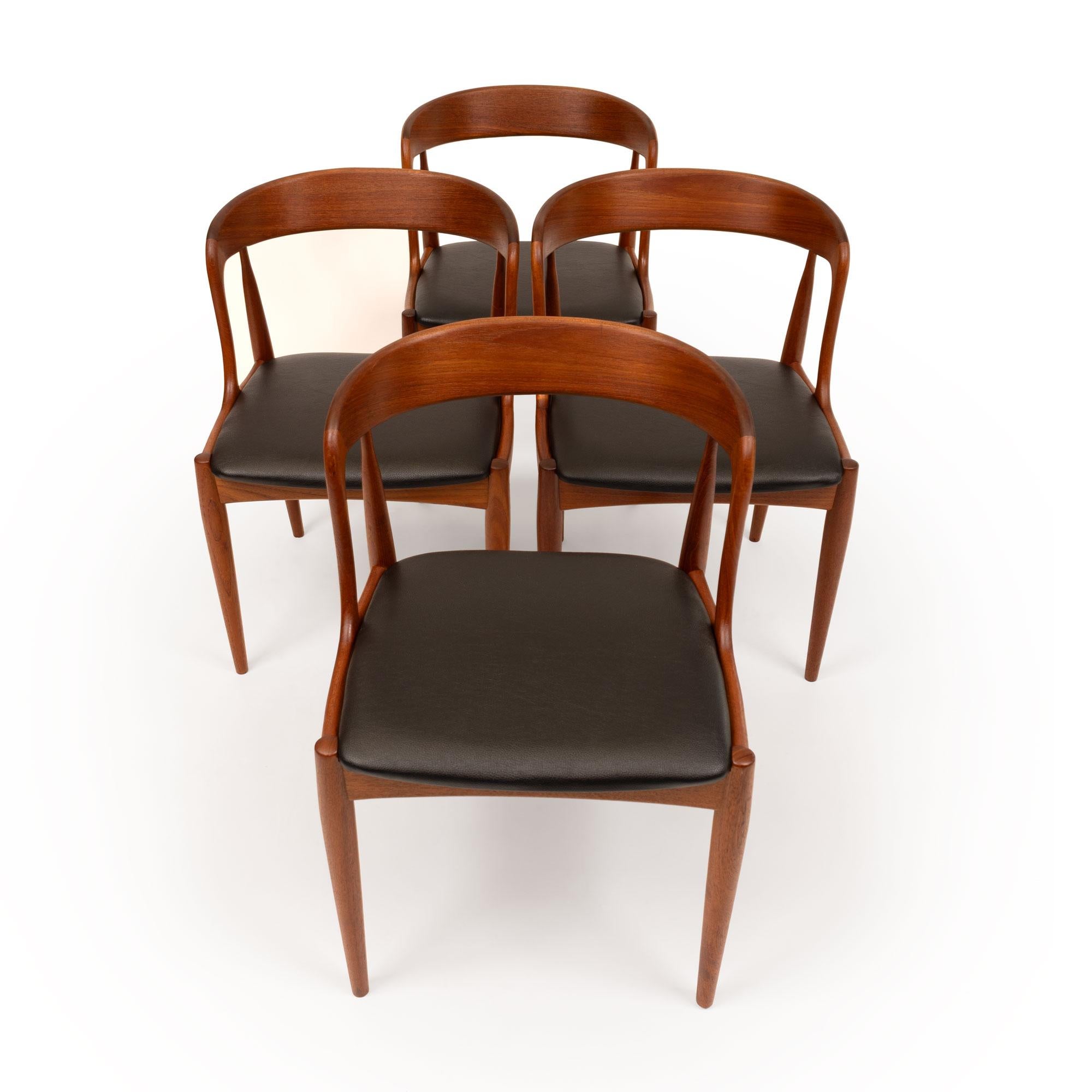 Johannes Andersen Teak-Esstisch &  Model No. 16 Esszimmerstühle, 1960er Jahre im Zustand „Gut“ im Angebot in Emeryville, CA