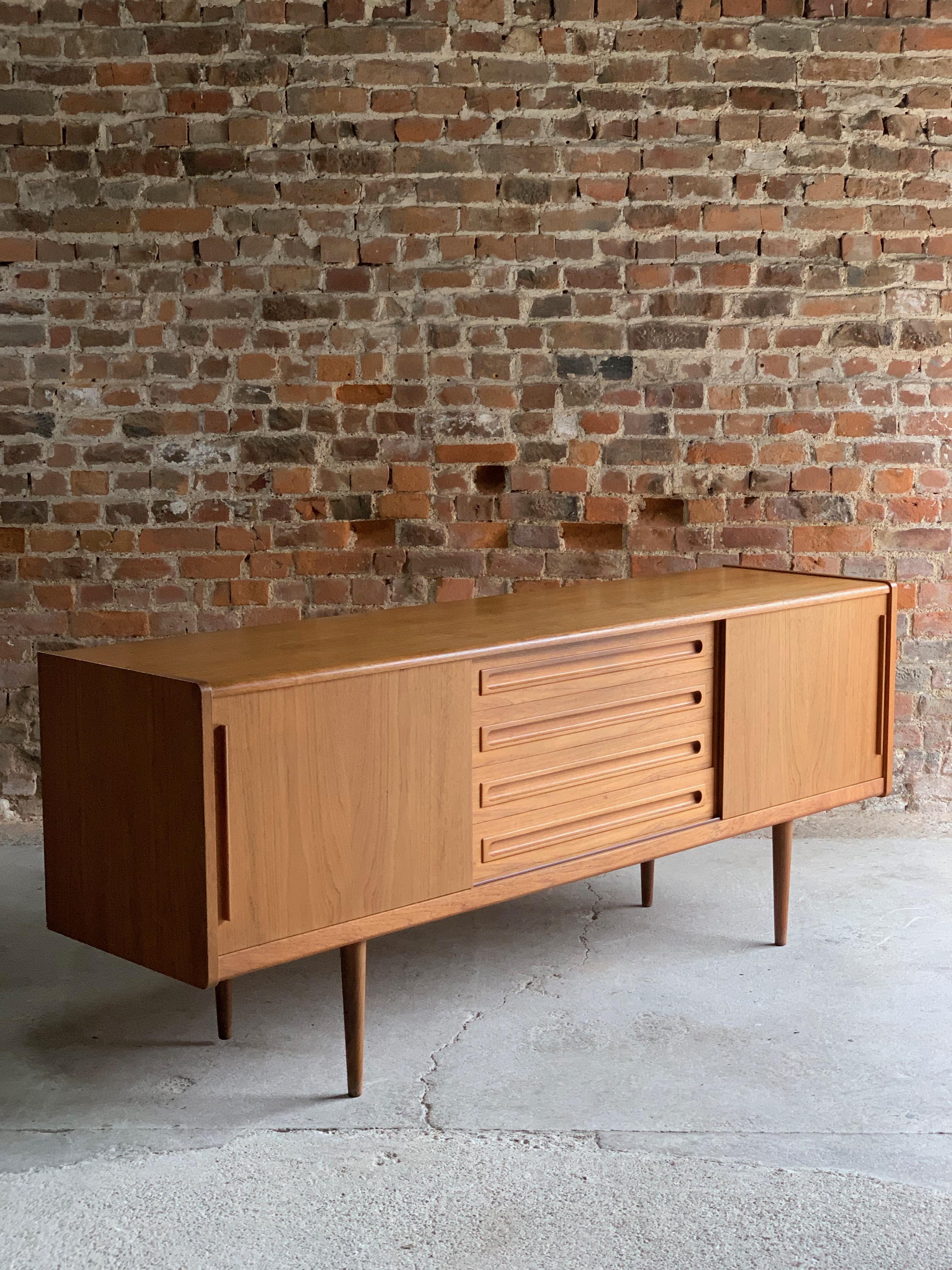 Johannes Andersen Teak Sideboard Credenza Midcentury Danish for Silkeborg 6