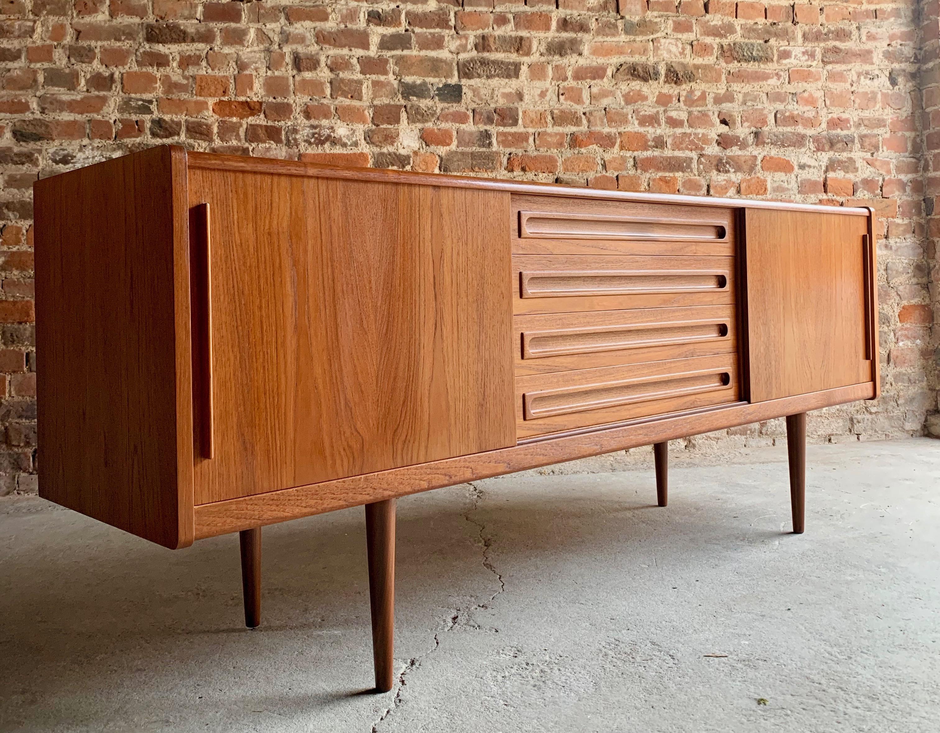 Johannes Andersen Teak Sideboard Credenza Midcentury Danish for Silkeborg 7