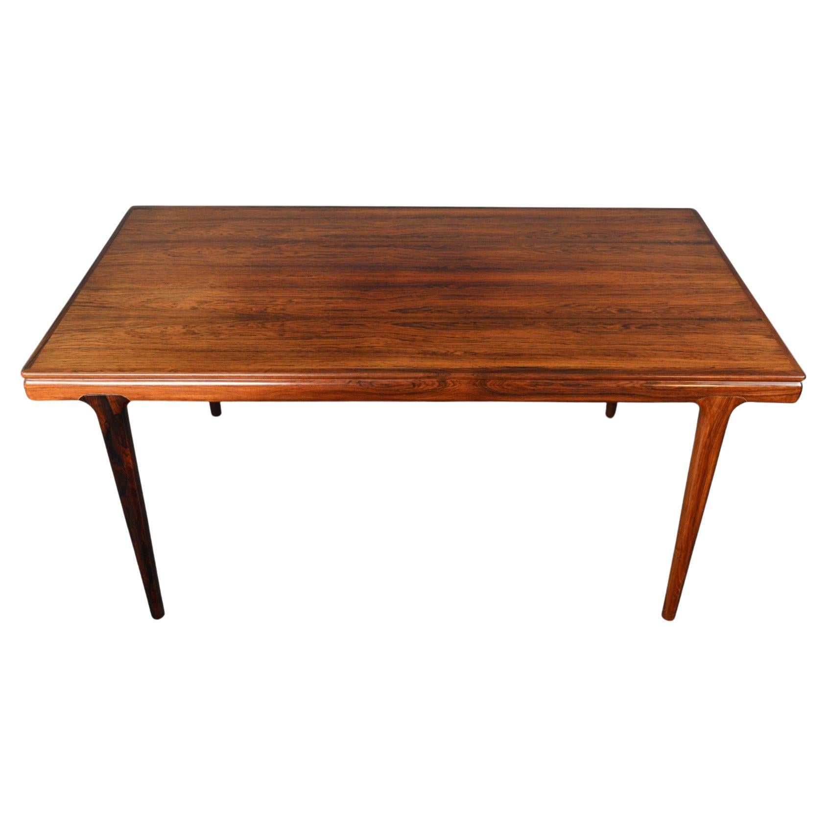 Johannes Andersen Two Leaf Dining Table in Rosewood For Sale