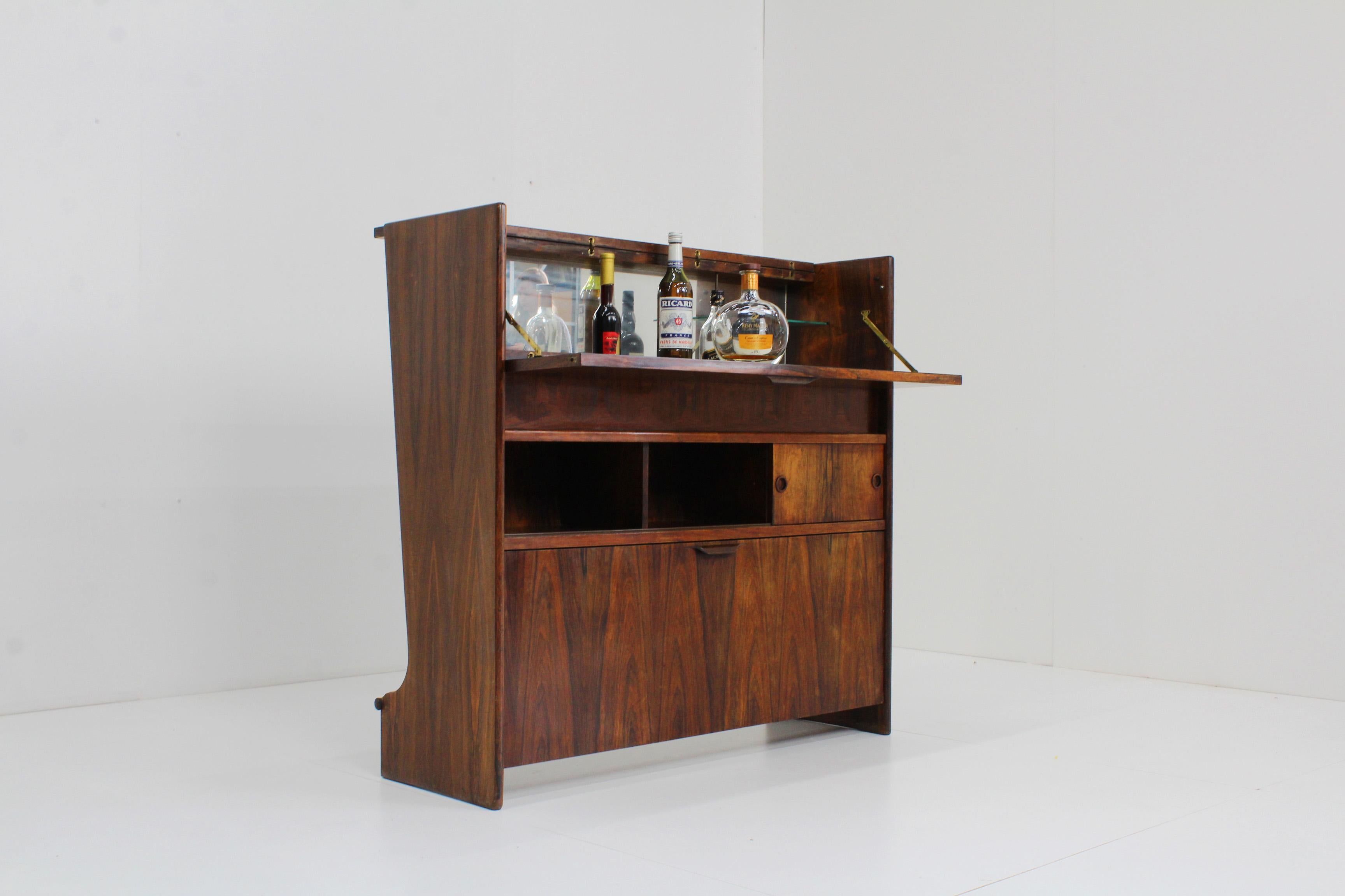 Mid-20th Century Johannes Andersen Vintage Bar Cabinet Rosewood Sk 661 For Sale