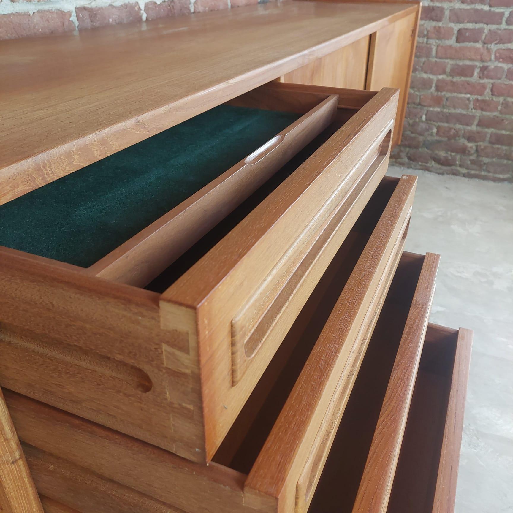 Teak Johannes Andersen vintage teak sideboard, Denmark 1960 For Sale