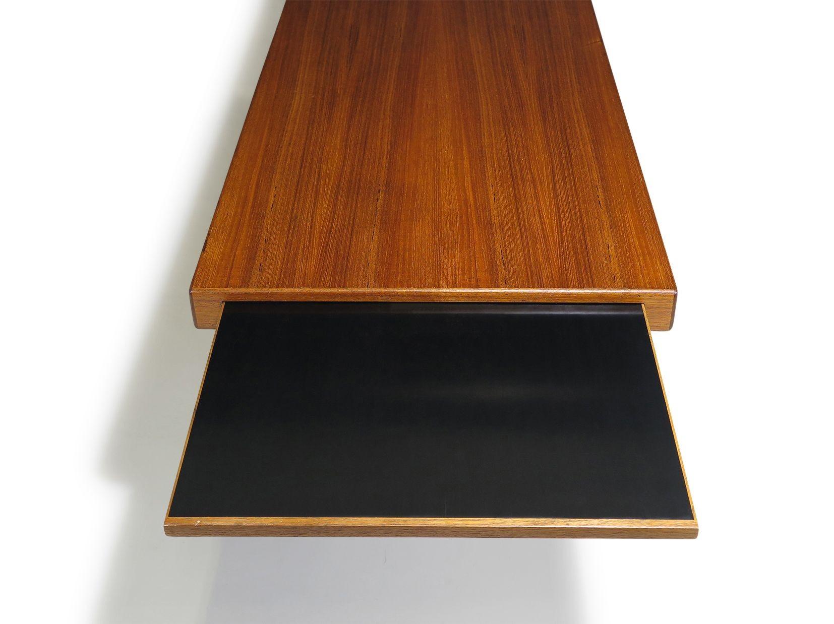 Johannes Anderseon Teak Coffee table with Pullout Trays For Sale 3