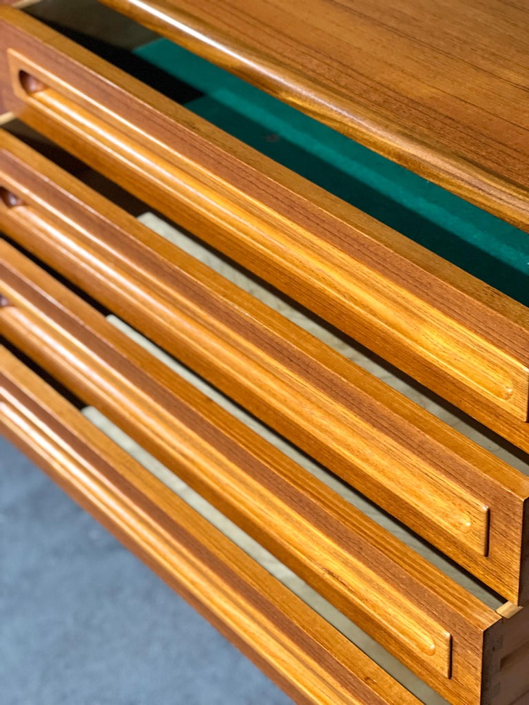 View of Johannes Anderson Teak Sideboard For Sale at 1stDibs
