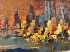 Johannes Bévort, Manhattan desde el puente de Brooklyn