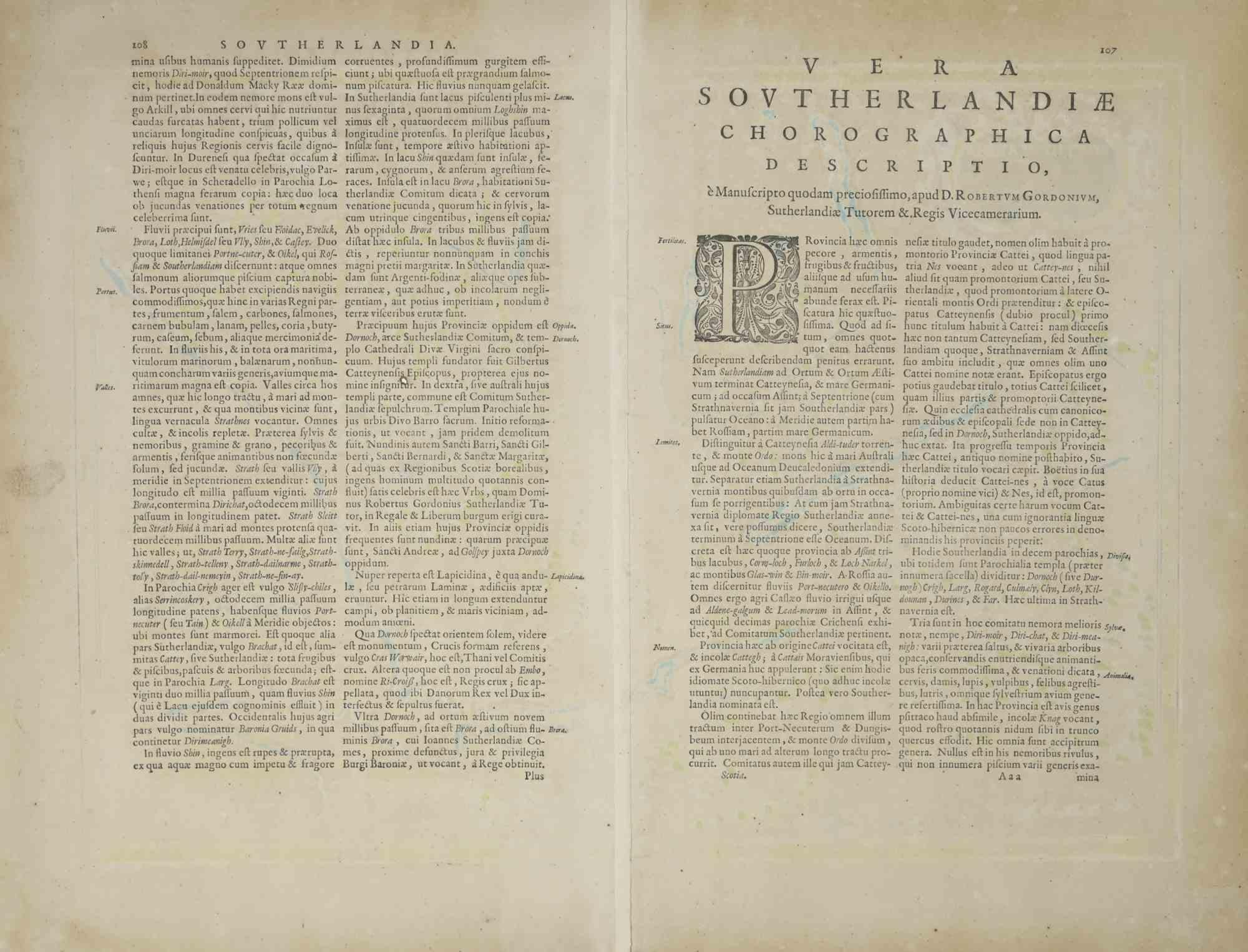Mappa della Scozia - Incisione di Johannes Blaeu - Anni 1650 in vendita 1