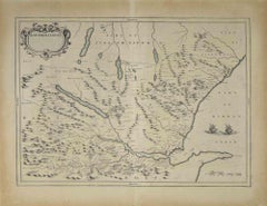 Antique Map of Scotland - Etching by Johannes Blaeu - 1650s