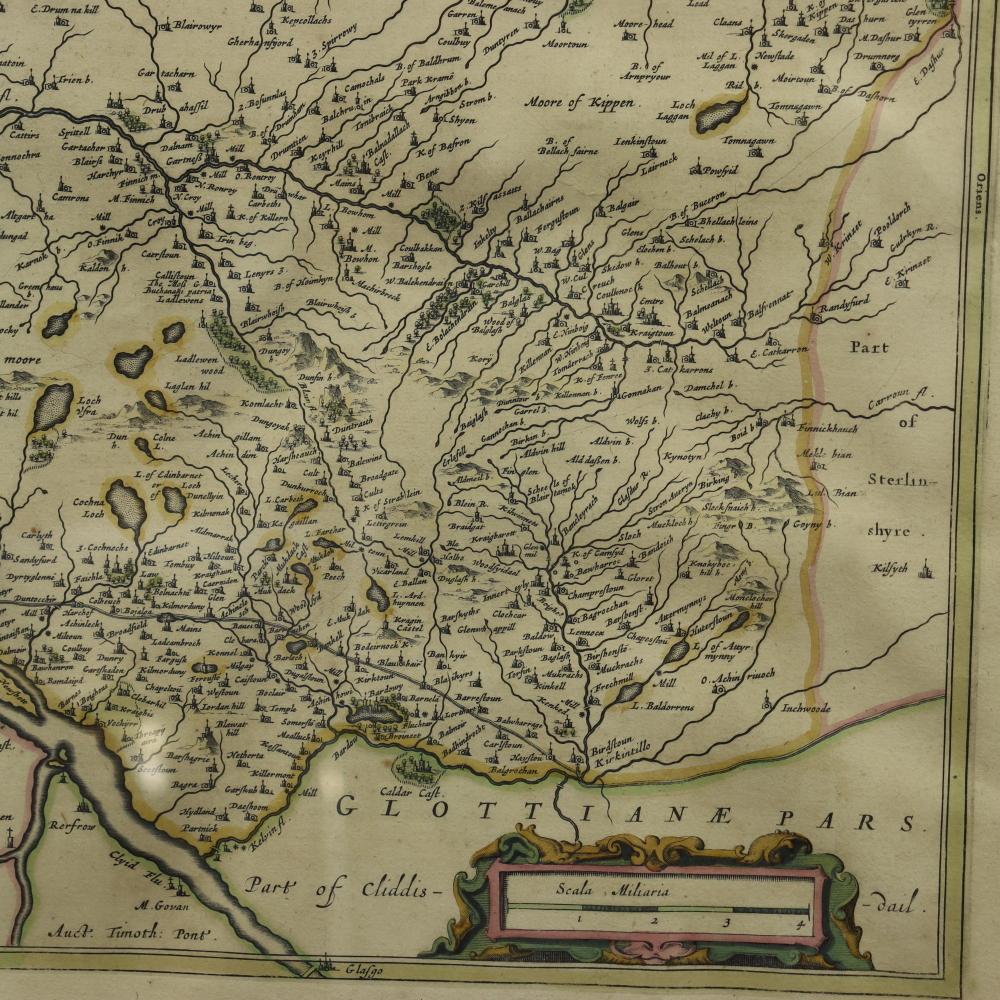 Johannes Bleau C 1654 Kupferstichkarte von Levinia Vice Comitatus, Provinz Lennox im Angebot 3
