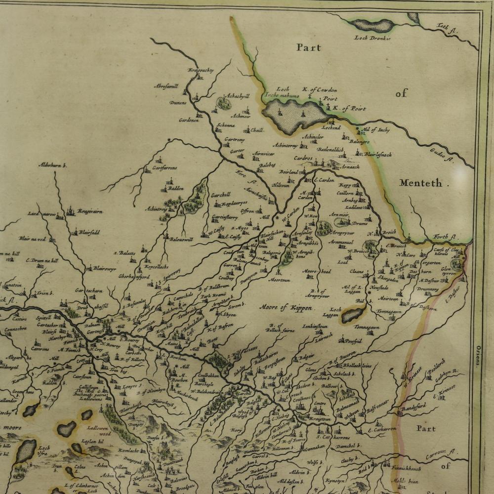 Johannes Bleau C 1654 Kupferstichkarte von Levinia Vice Comitatus, Provinz Lennox im Angebot 2