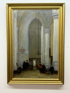 Cathedral, interior, actor, Johannes Bosboom