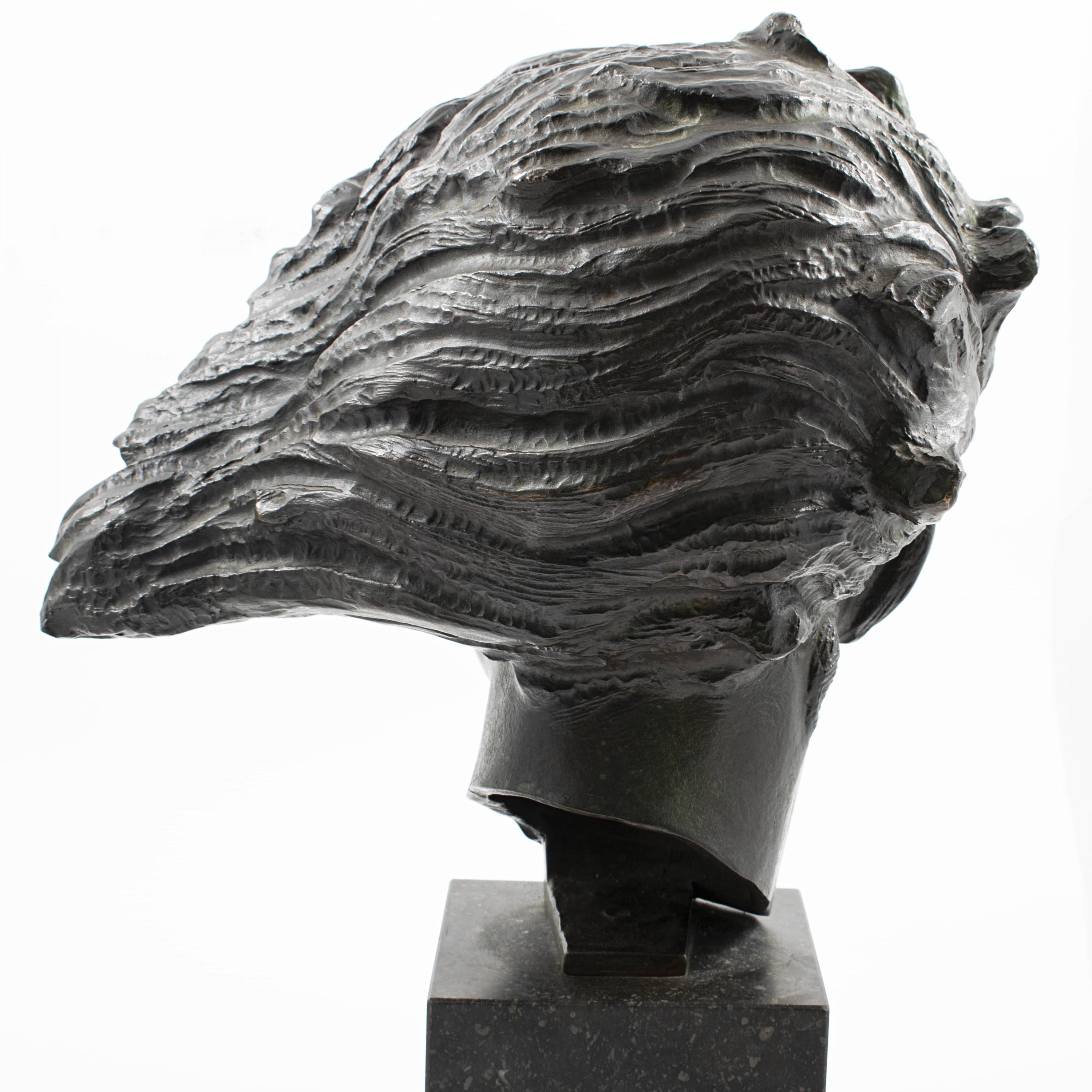 Johannes C. Bjerg, Bronze Head Sculpture of Artemis In Good Condition For Sale In Kastrup, DK