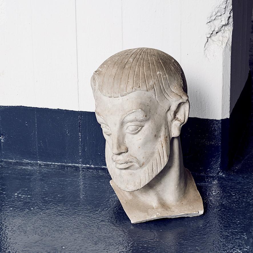 Johannes C. Bjerg. Plaster Cast Bust For Sale 3