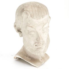 Johannes C. Bjerg. Busto in gesso