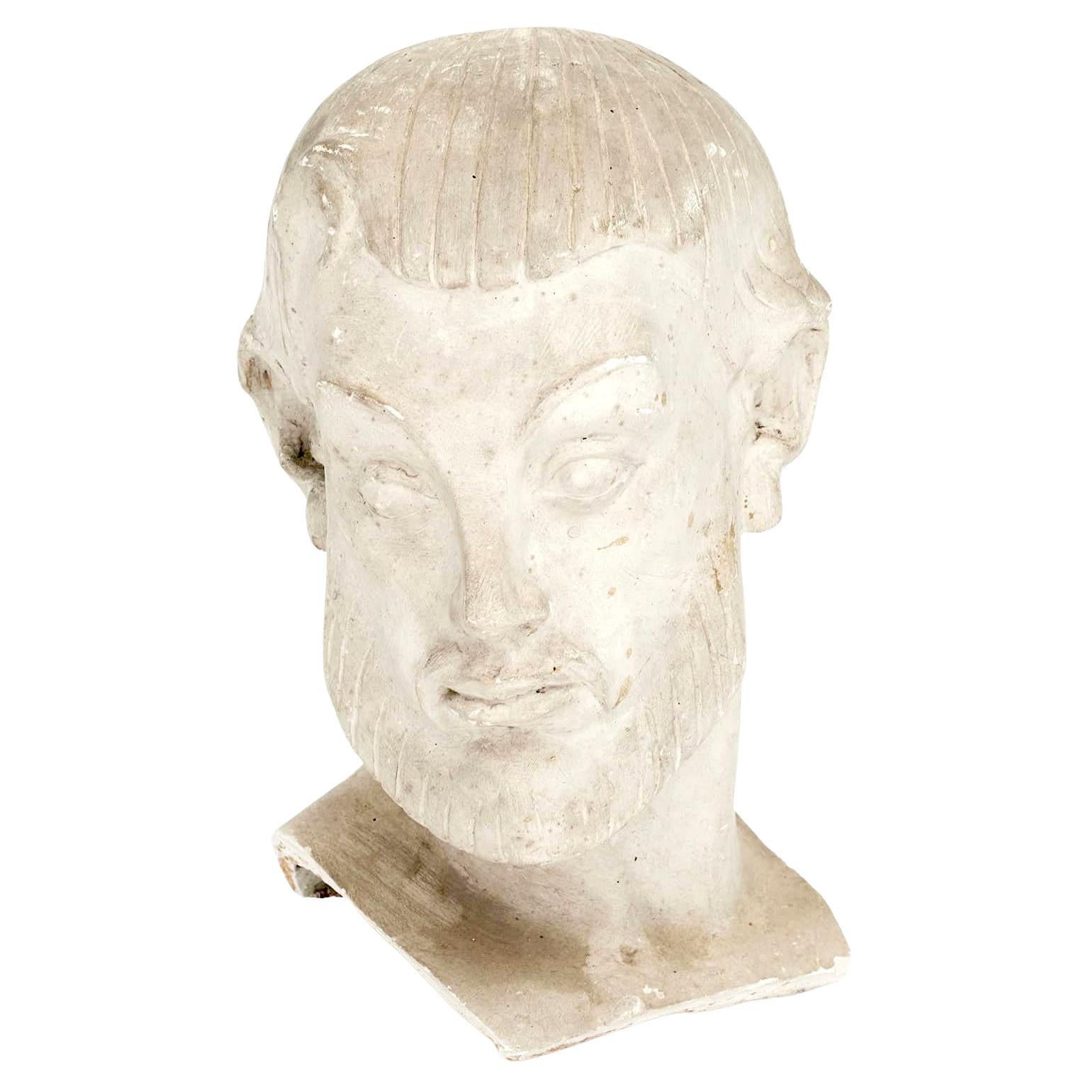 Johannes C. Bjerg. Plaster Cast Bust For Sale
