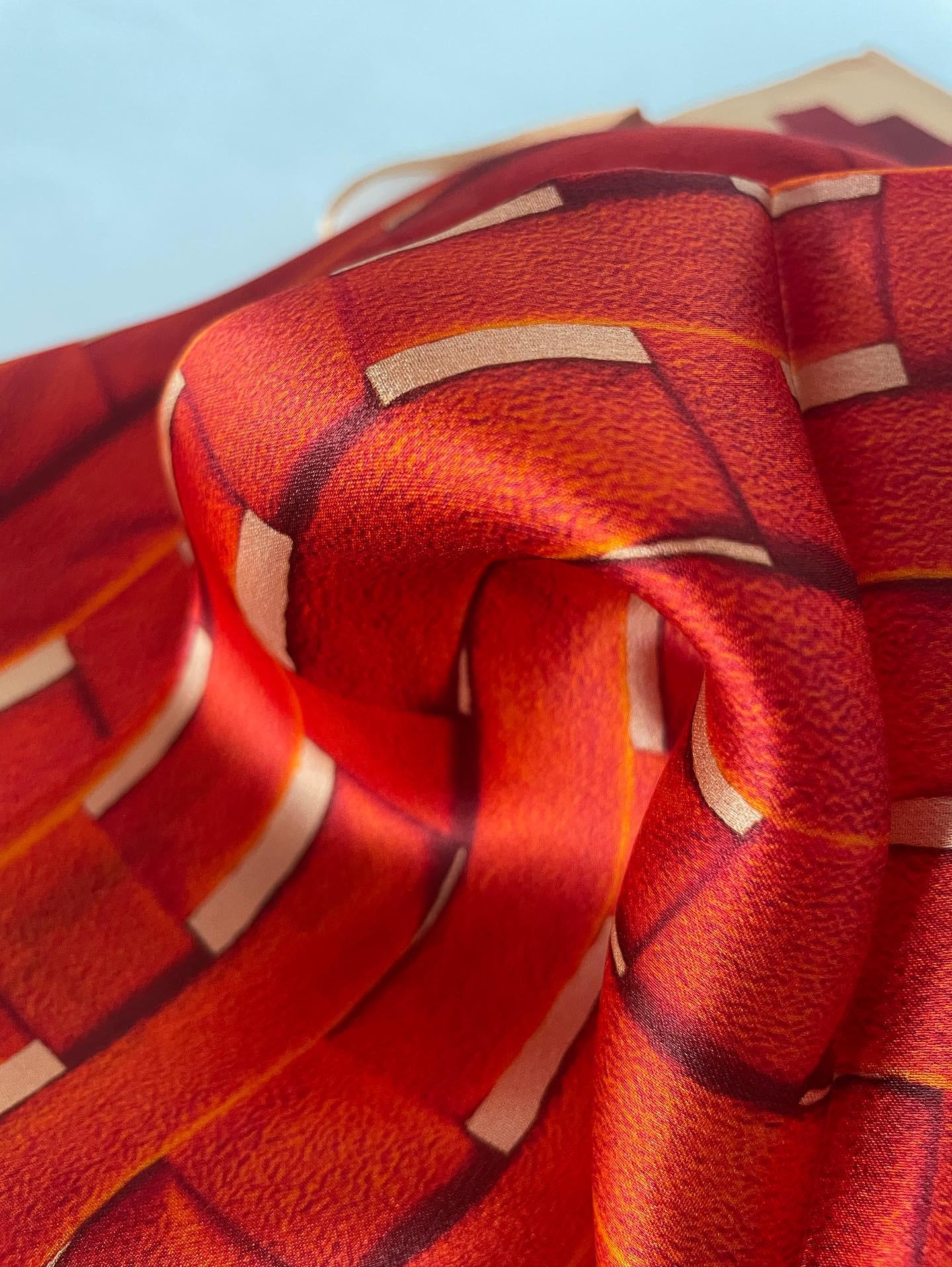 Rough Fiber Scarf - Contemporary Print by Johannes Ehemann