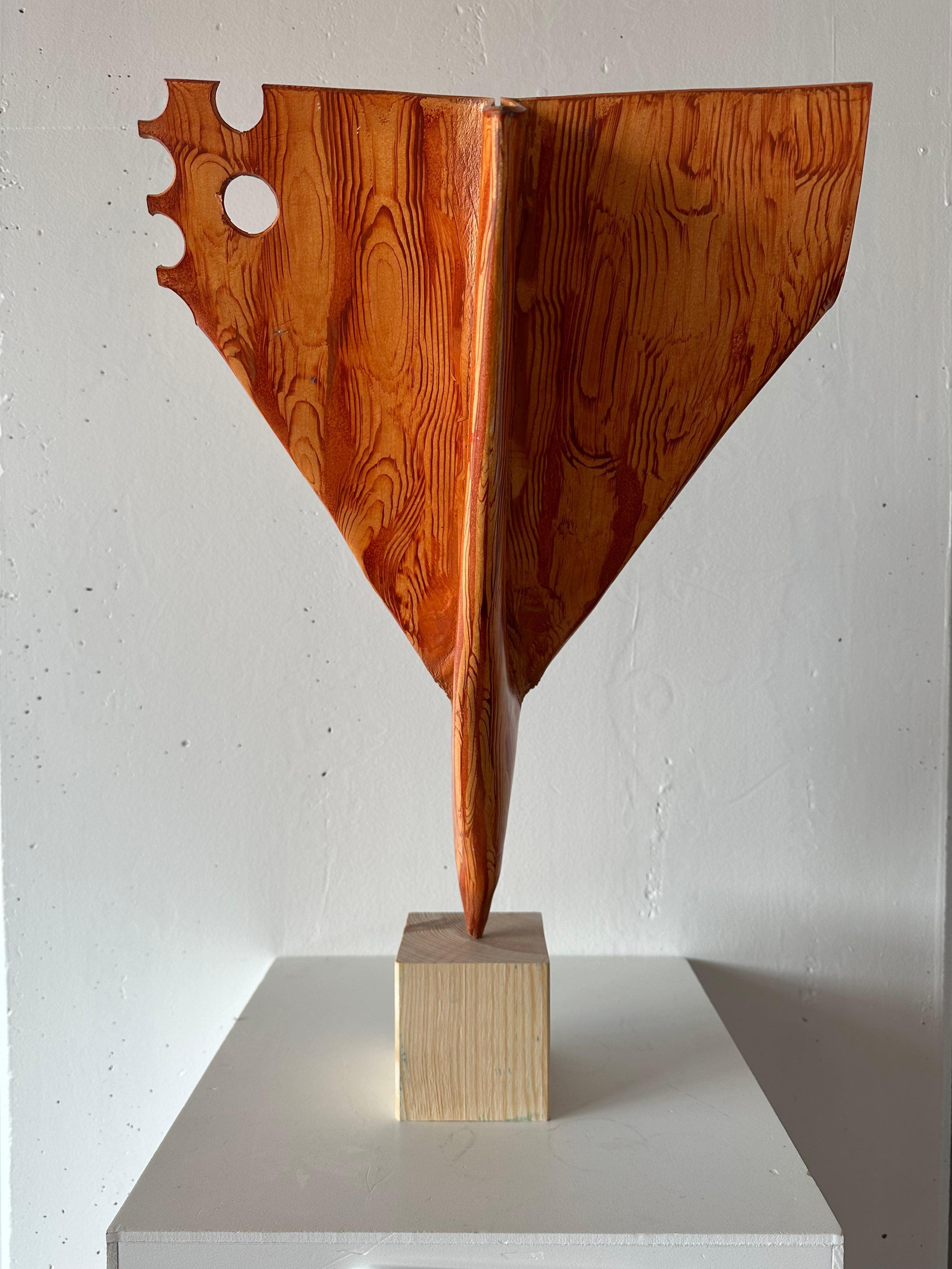 Aviones de papel - Figurative Painting Naranja de Johannes Ehemann