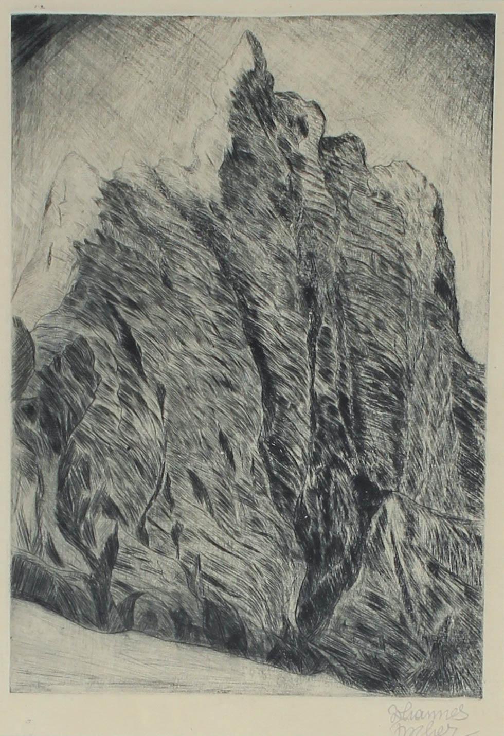 Landschaftsradierung der Wiener Sezession, ca. 1920er Jahre im Angebot 1