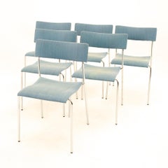Johannes Foersom for Lammhults MCM Campus Stackable Dining Chairs, Set of 6