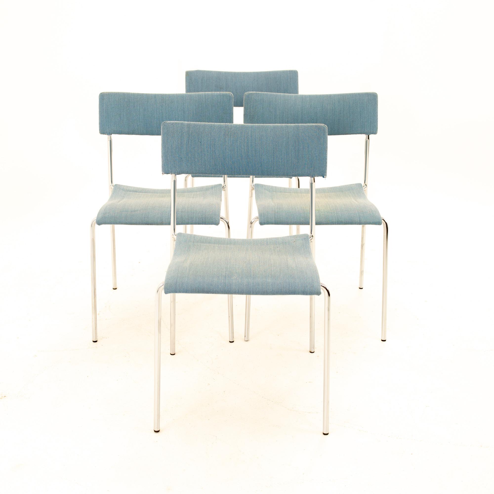 Late 20th Century Johannes Foersom for Lammhults MCM Campus Stackable Dining Chairs, Set of 6