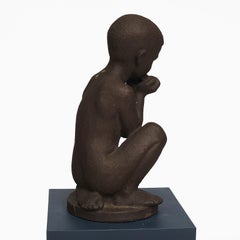 Johannes Hansen for Knabstrup, Large Ceramic Figure of a Boy