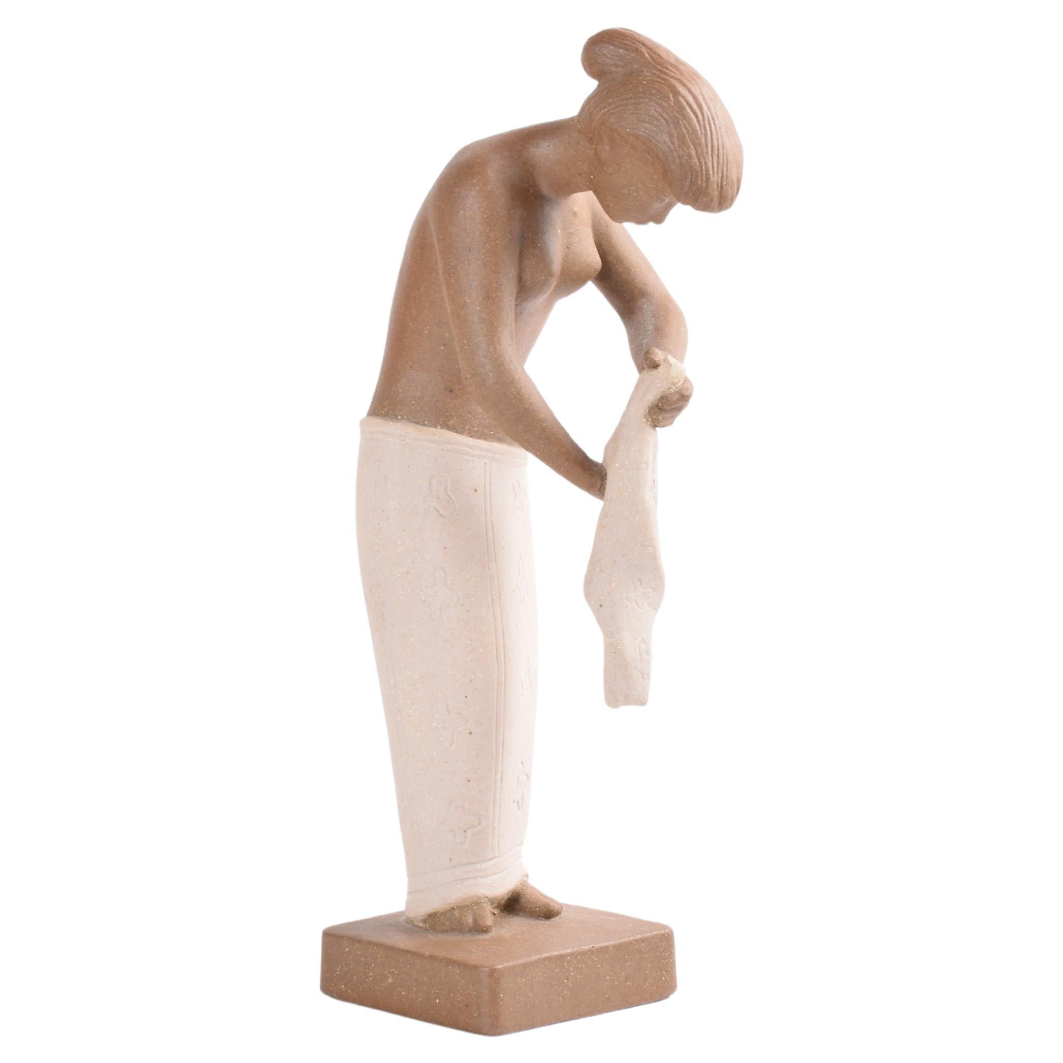 Johannes Hedegaard for Royal Copenhagen Figurine "Martha" Rare Version 21424 For Sale