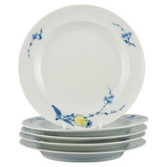 Johannes Hedegaard for Royal Copenhagen, Rimmon, five plates.