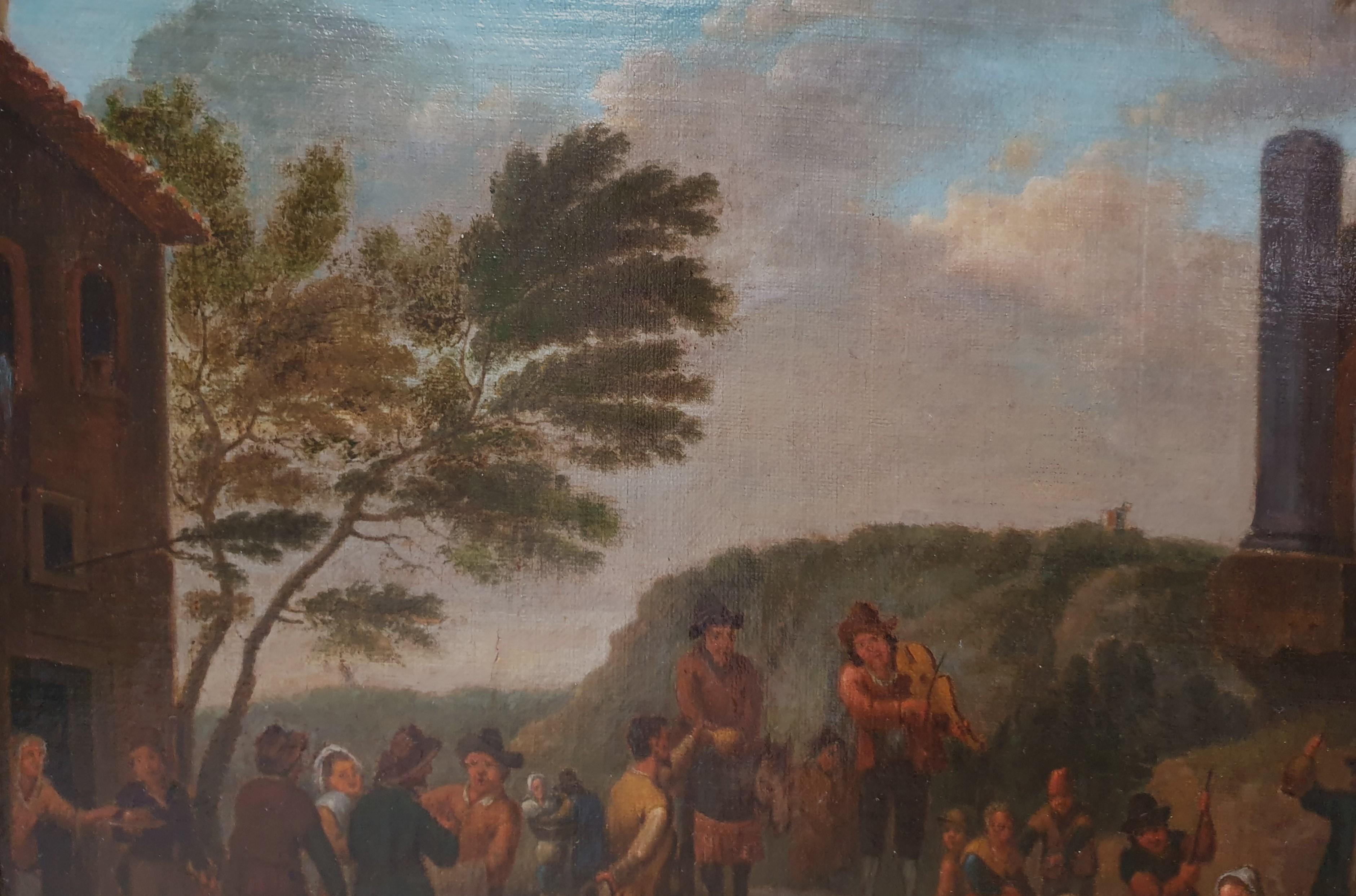 Johannes JANSON (Attributed to) Amboyna (Moluccan Islands), 1729 - Leyden, 1784 Oil on canvas 47 x 57 cm (62 x 72 cm with frame) Trace of signature lower right Monogrammed and dated on the back 