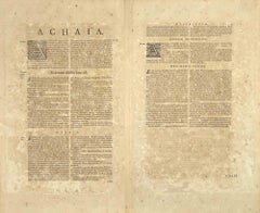 Achaiae Noua - Etching by Johannes Janssonius - 1650s