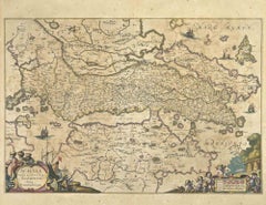 Achaiae Noua – Radierung von Johannes Janssonius – 1650er Jahre