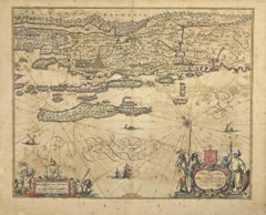 Carte ancienne Dalmatia - Gravure de Johannes Janssonius - années 1650